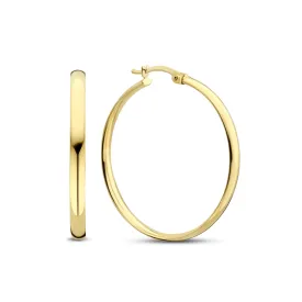 Rivoli Estrella 14 karat gold hoop earrings (30 mm)