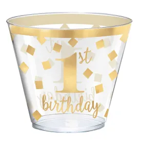 1st Birthday Hot-Stamped 9oz/266ml Tumblers Pack of 30