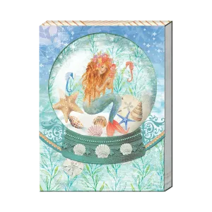 3 x 4 Note Pad  Coastal Mermaid Globe  46038