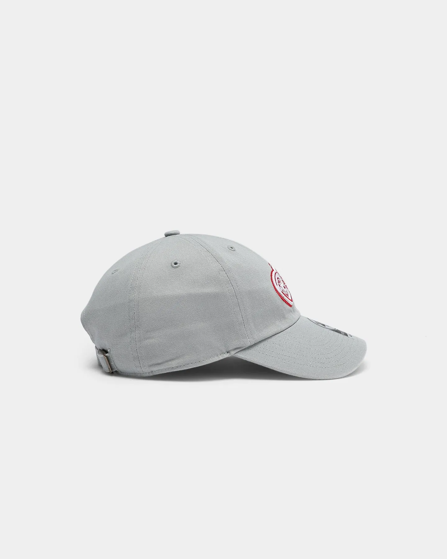 47 Brand Men's Detroit Red Wings Clean Up Strapback Grey