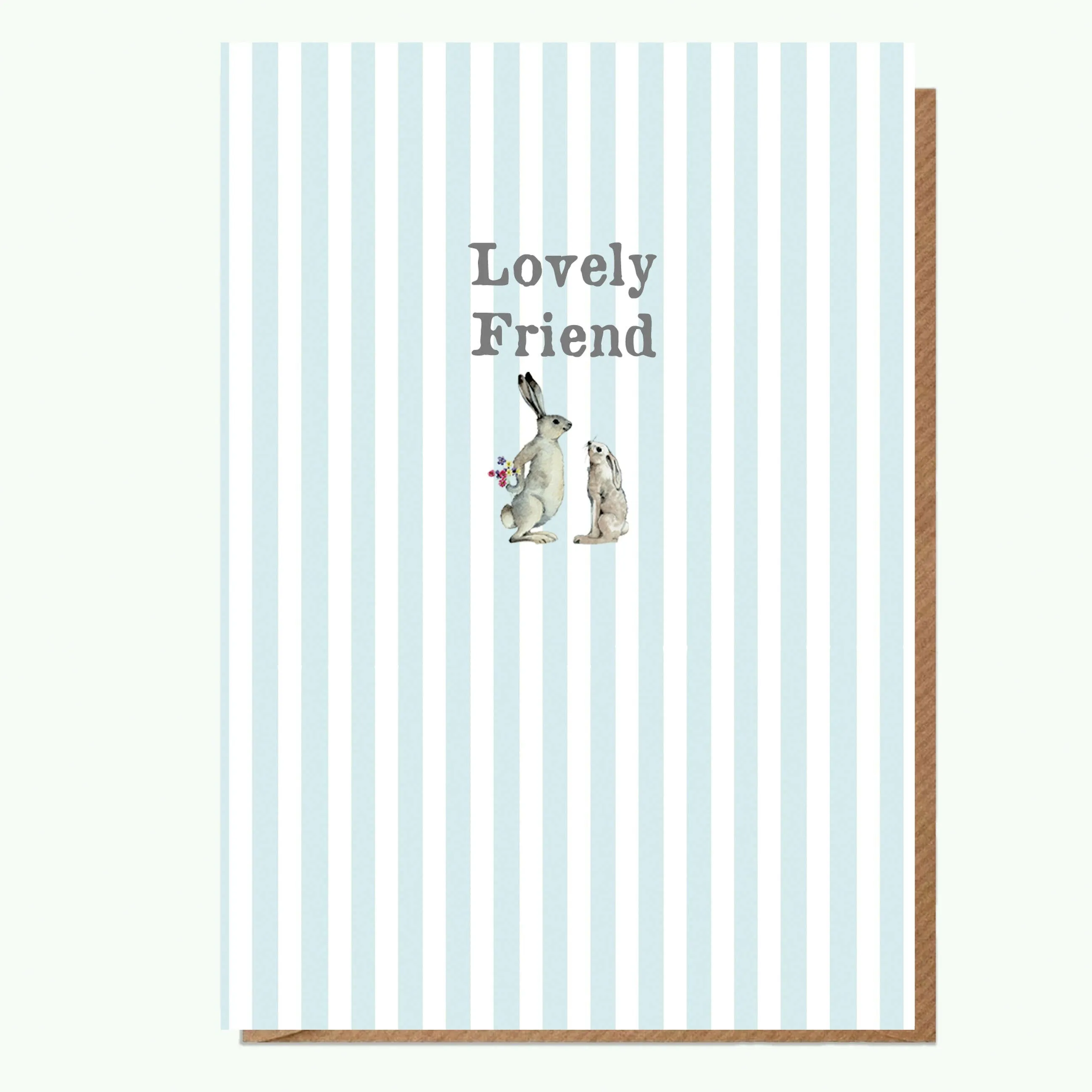 A6 Greeting Card with Magnet - Hare Lovely Friend