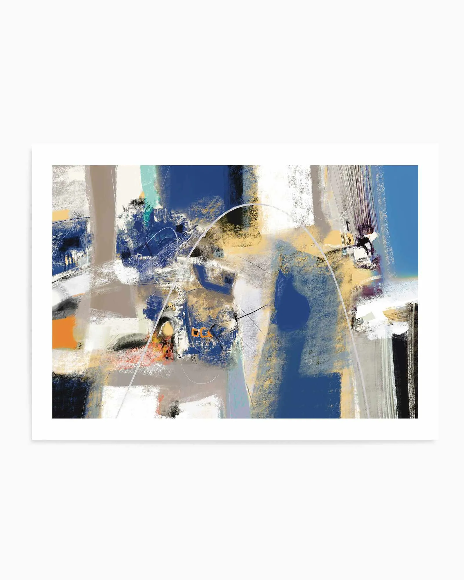 Abstract Industrial in Blue by Maurizio Piovan | Art Print