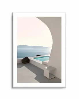 Aenaon Seaview Villa By Minorstep | Art Print