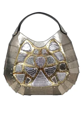 Alexander McQueen 2007 Limited Edition Rare Silver Armor Bag