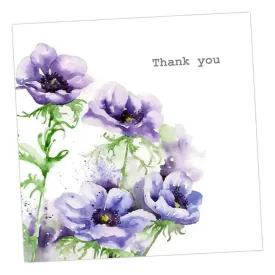 Anemones Thank You Card