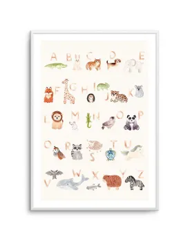 Animal Alphabet Art Print