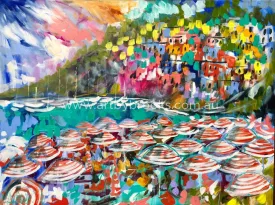 Arienzo beach club - Positano - art print