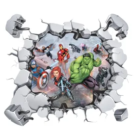 Avengers: Broken Wall 4 Instant Window - Officially Licensed Marvel Removable Adhesive Decal