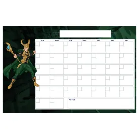 Avengers: LOKI Blank Calendar Dry Erase - Officially Licensed Marvel Removable Adhesive Decal