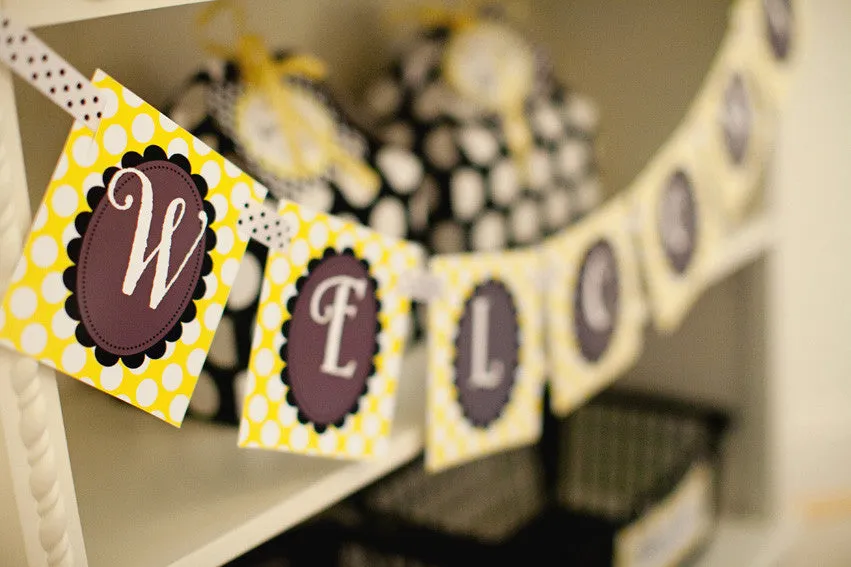 Banner Letters | Happy Honeybee | UPRINT | Schoolgirl Style