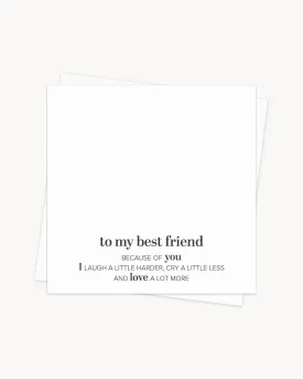 Best Friend Gift Card