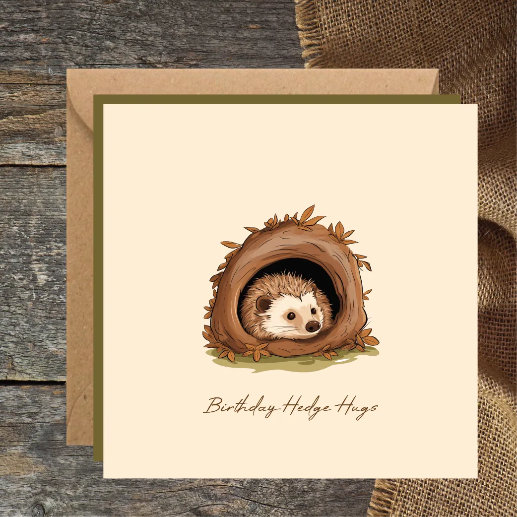 Birthday Hedge-Hugs Card