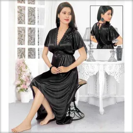 Black - FL-515 - Flourish Nightwear