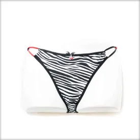 Black Tiger Print Bikini Panty