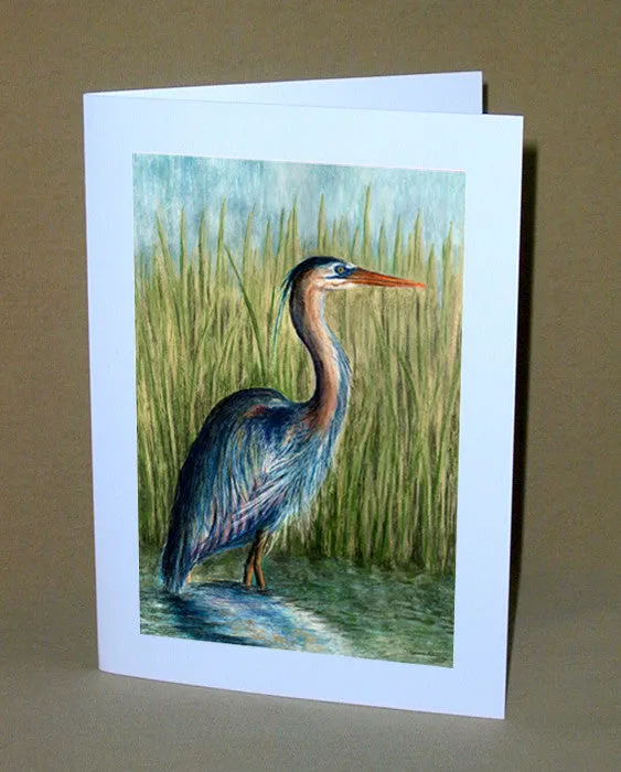 Blue Heron Notecard