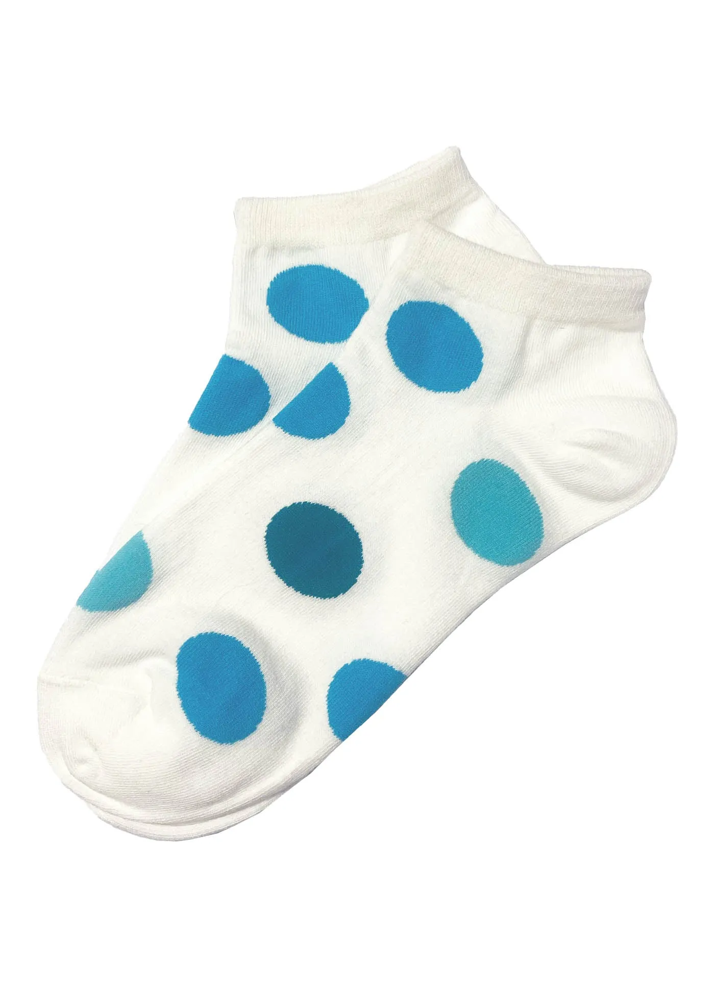 Blue Polka Dot Socks Short