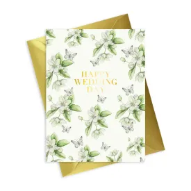 Bright Blooms Foiled Wedding Card BB023