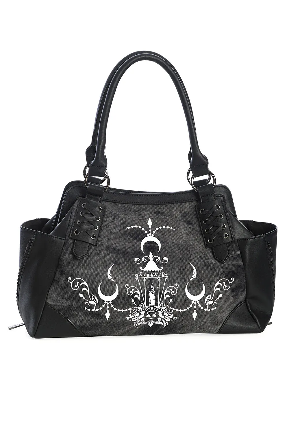 Chandelier Shoulder Bag in Black by Banned