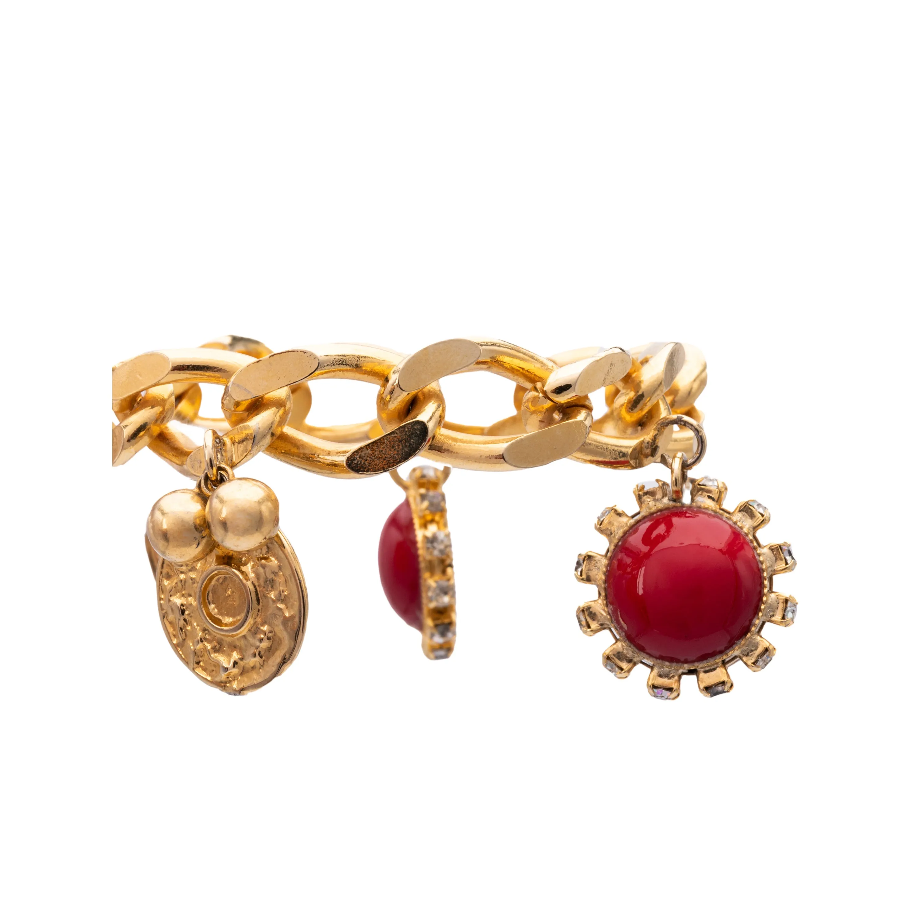 Collection Privée Bracelet With Red Charms - '80s