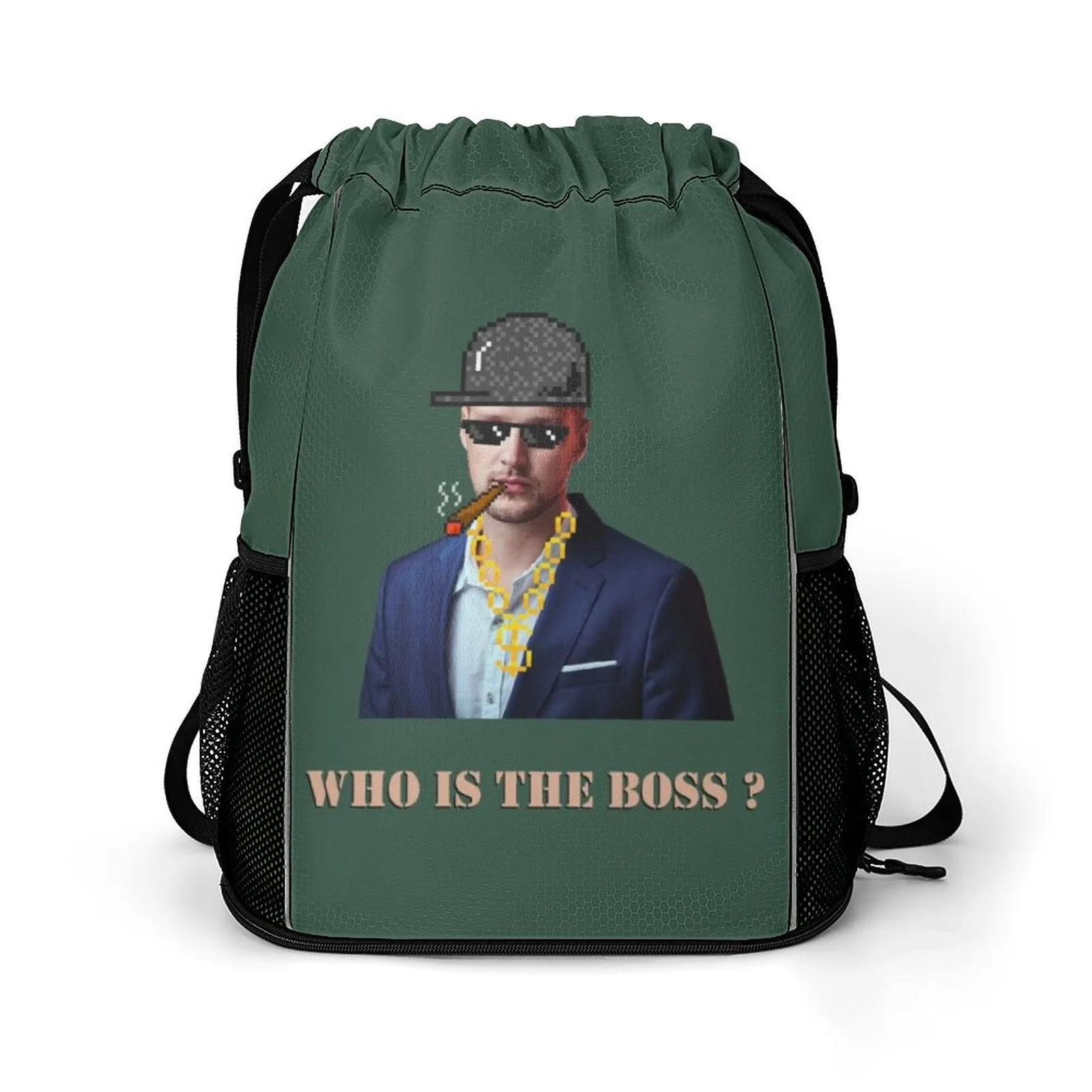 Custom Boss Face Hat Photo Shirt and Personalized Duffel Bag for Company for Team Building for Business