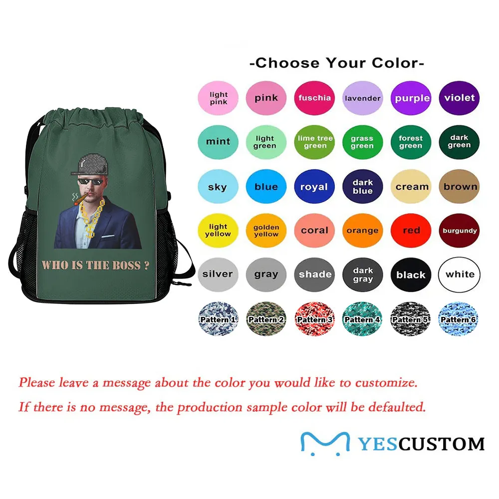 Custom Boss Face Hat Photo Shirt and Personalized Duffel Bag for Company for Team Building for Business