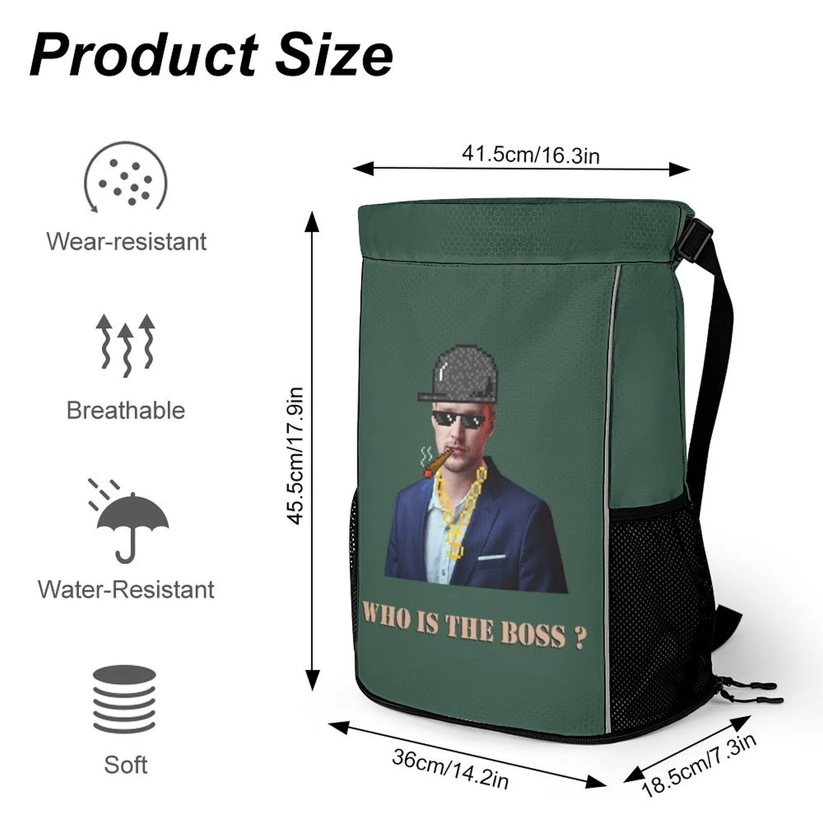 Custom Boss Face Hat Photo Shirt and Personalized Duffel Bag for Company for Team Building for Business