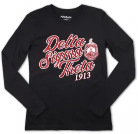 Delta Sigma Theta M3 Long Sleeve Tee Black