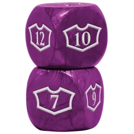 Deluxe D6 Loyalty Dice Set (4ct) with 7-12 for Magic: The Gathering