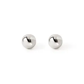 Dots 5mm Silver Earrings