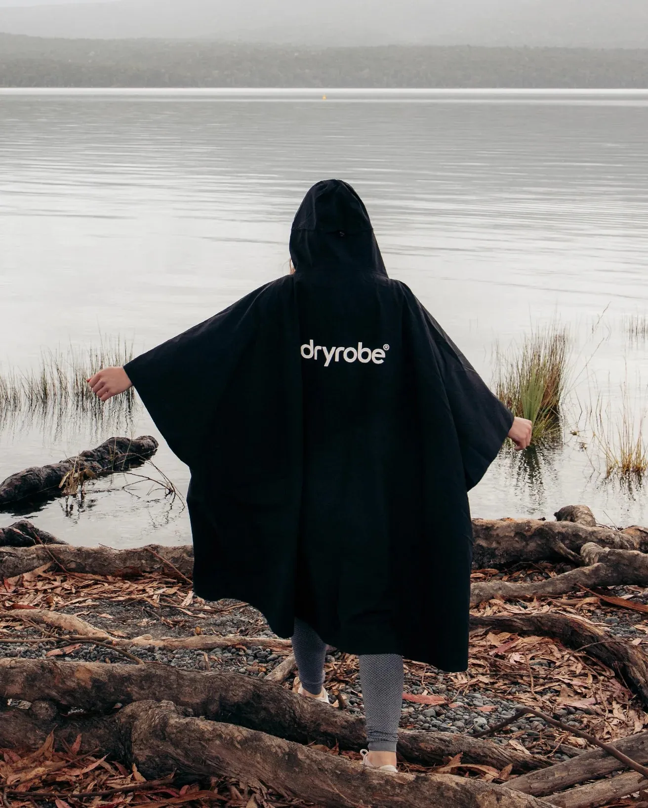 Dryrobe Waterproof Poncho - Black