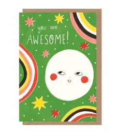 Earlybird: Greeting Card Awesome Moon