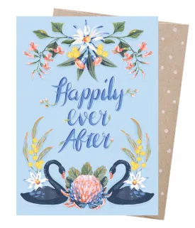 Earth Greetings Card - Ever After Swans