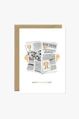 Father's Day Newspaper Card