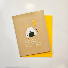 FIRST ONI BIRTHDAY - Card