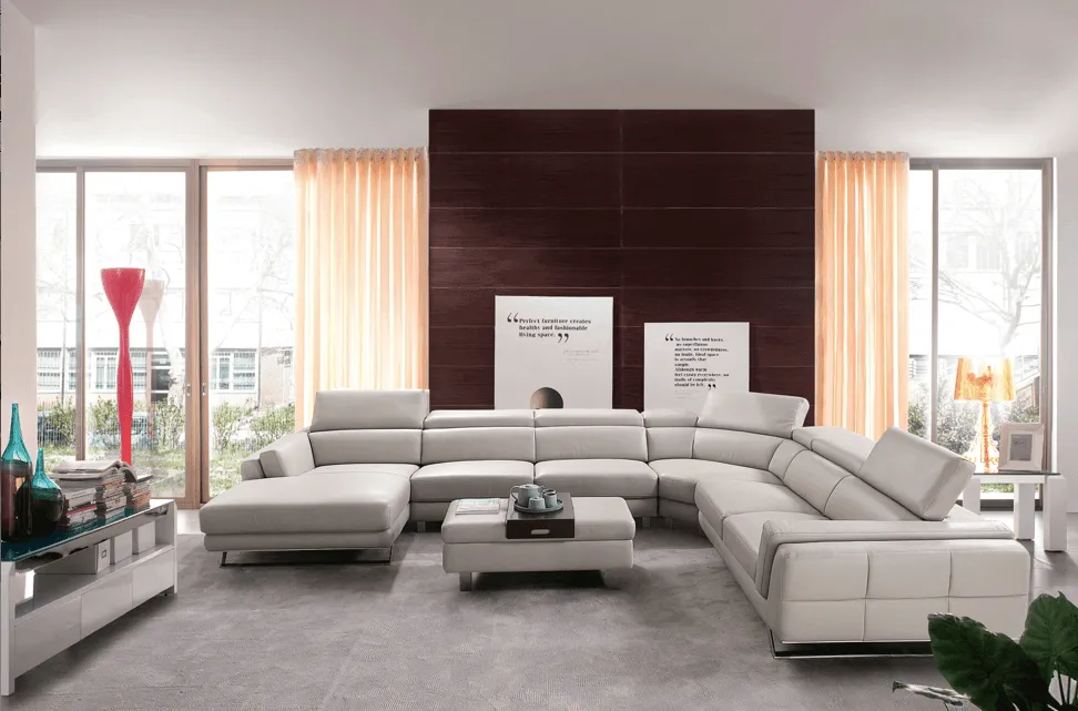 Gamma Leather Sectional