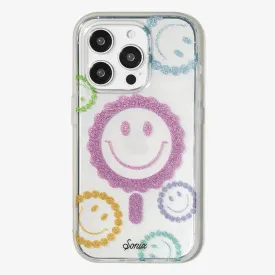 Glitter Smiley MagSafe® Compatible iPhone Case