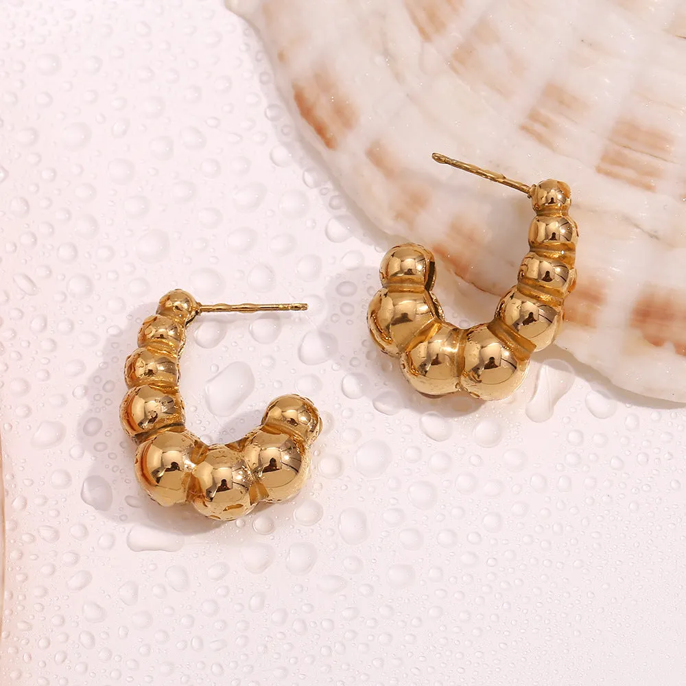 Golden Seashell Earrings