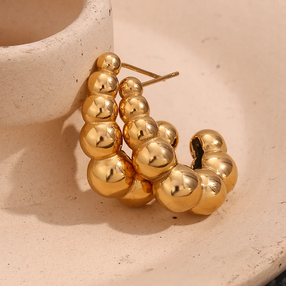 Golden Seashell Earrings