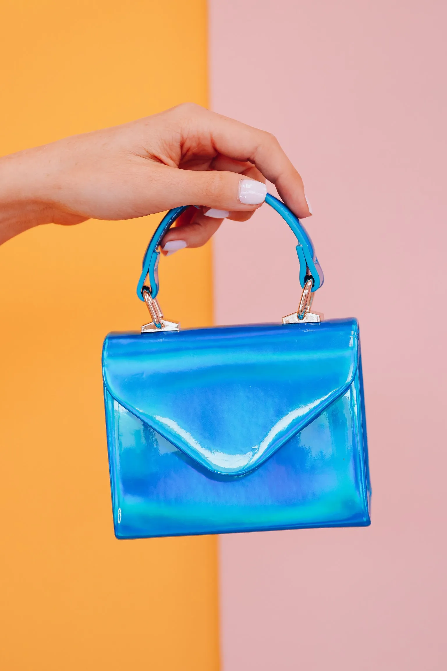 Hold My Gloss Mini Bag - Blue