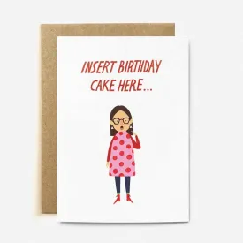 Insert Cake Card