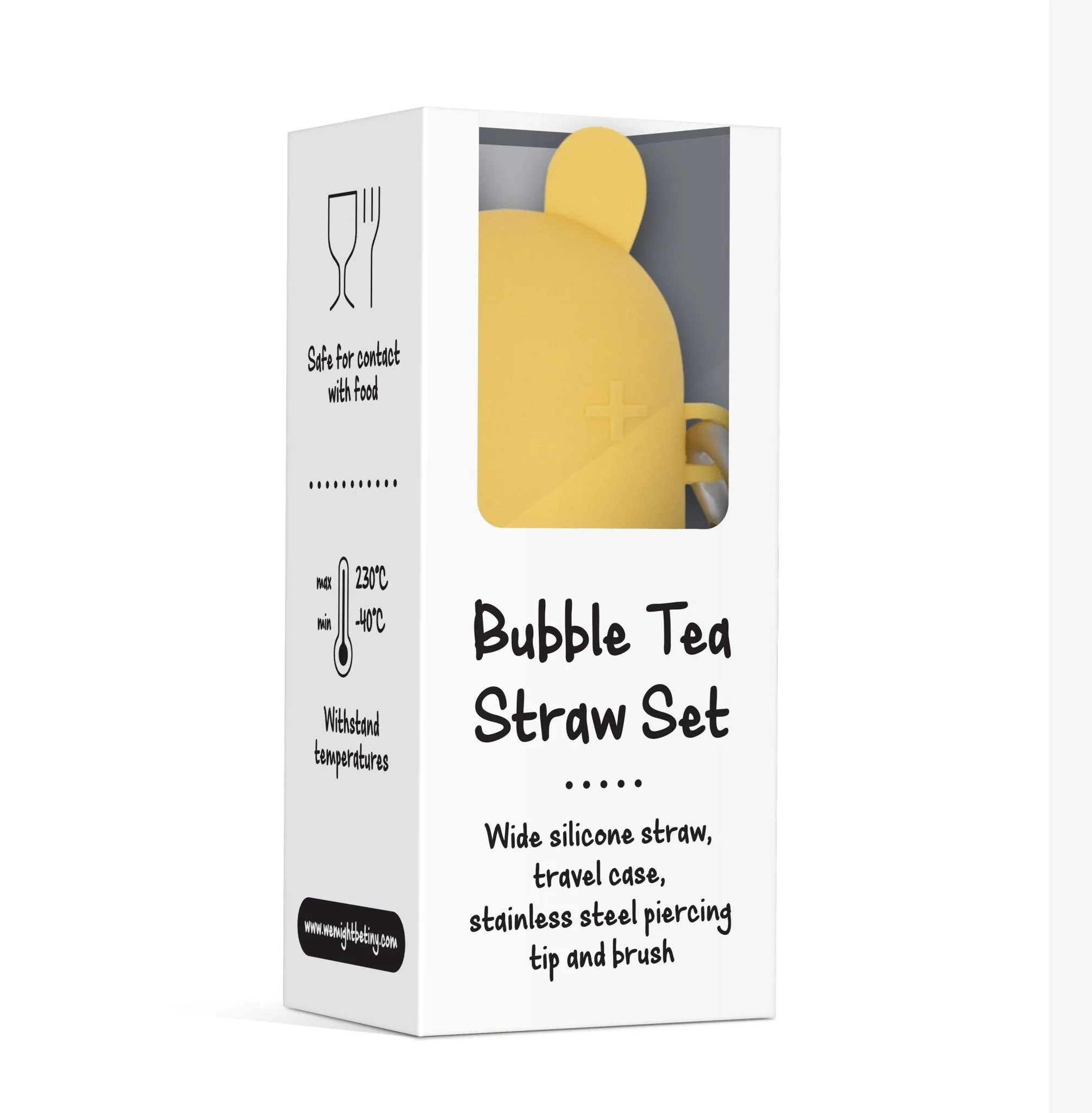 Keepie   Bubble Tea Straw Set - Yellow