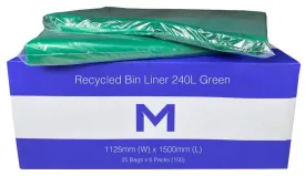 M-Series 240L Wheelie Bin Liner - Pack