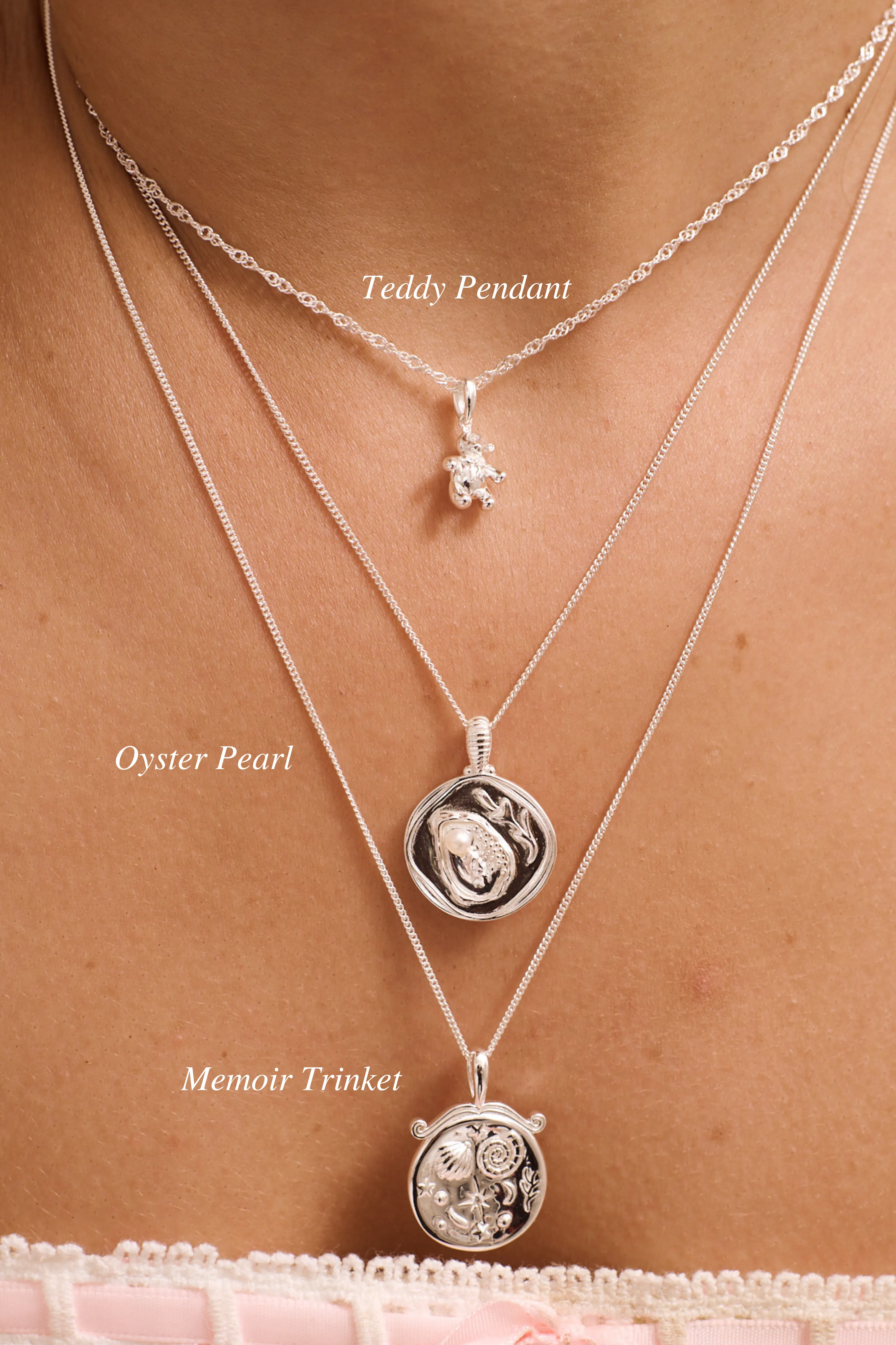 Memoir Trinket Necklace - Sterling Silver