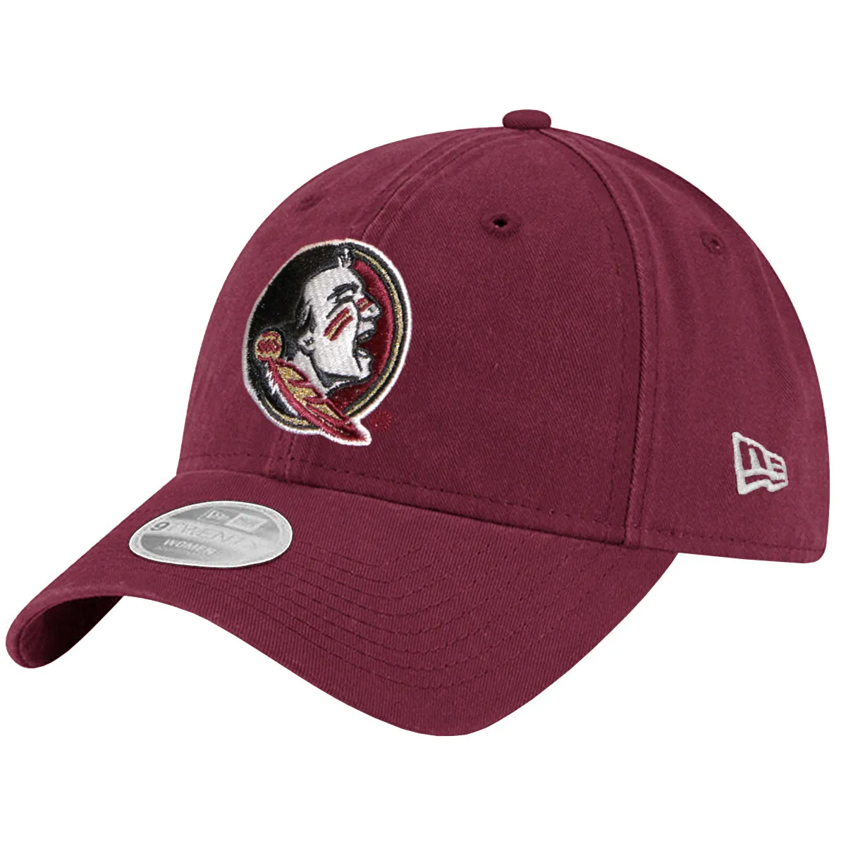 New Era Women's Glitter Seminole Logo 920 Adjustable Cap - Garnet