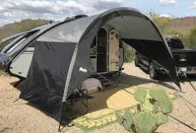 NuCamp T@B 400 Trailer Awning Silver/Black Trim