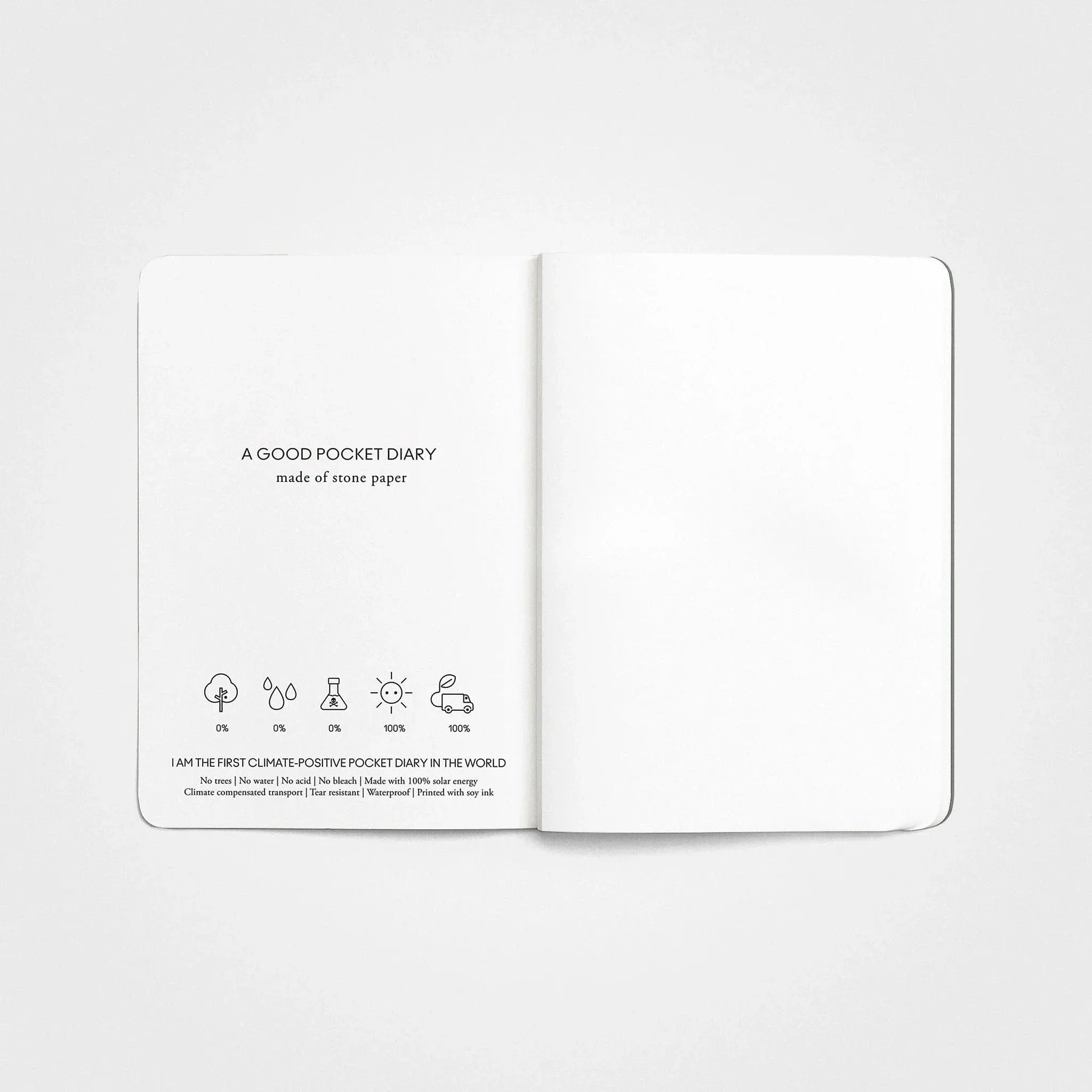 Pocket Notebook A6 - Stone Paper, Stone Grey