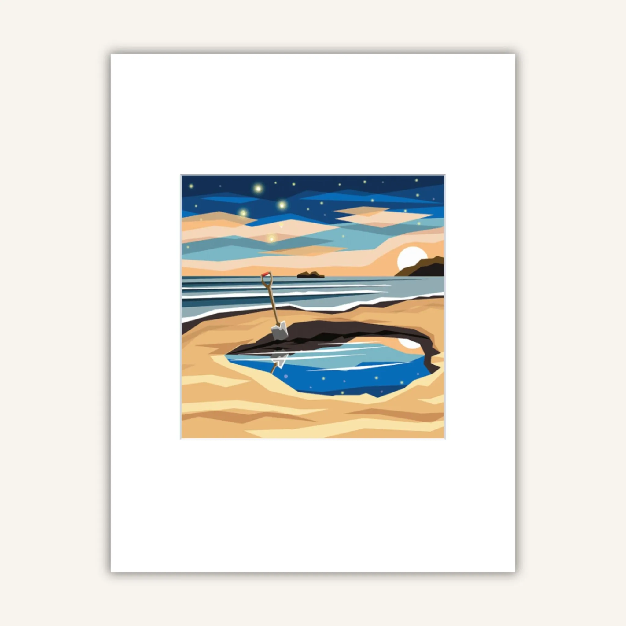 Ira Mitchells Hot Water Beach Pool Framed Art Print