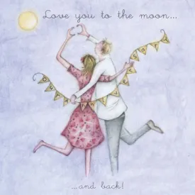 "Love you to the Moon" Greeting Card from Berni Parker