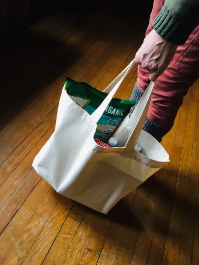 Sustainable Heavy Cotton Canvas Shopping Tote