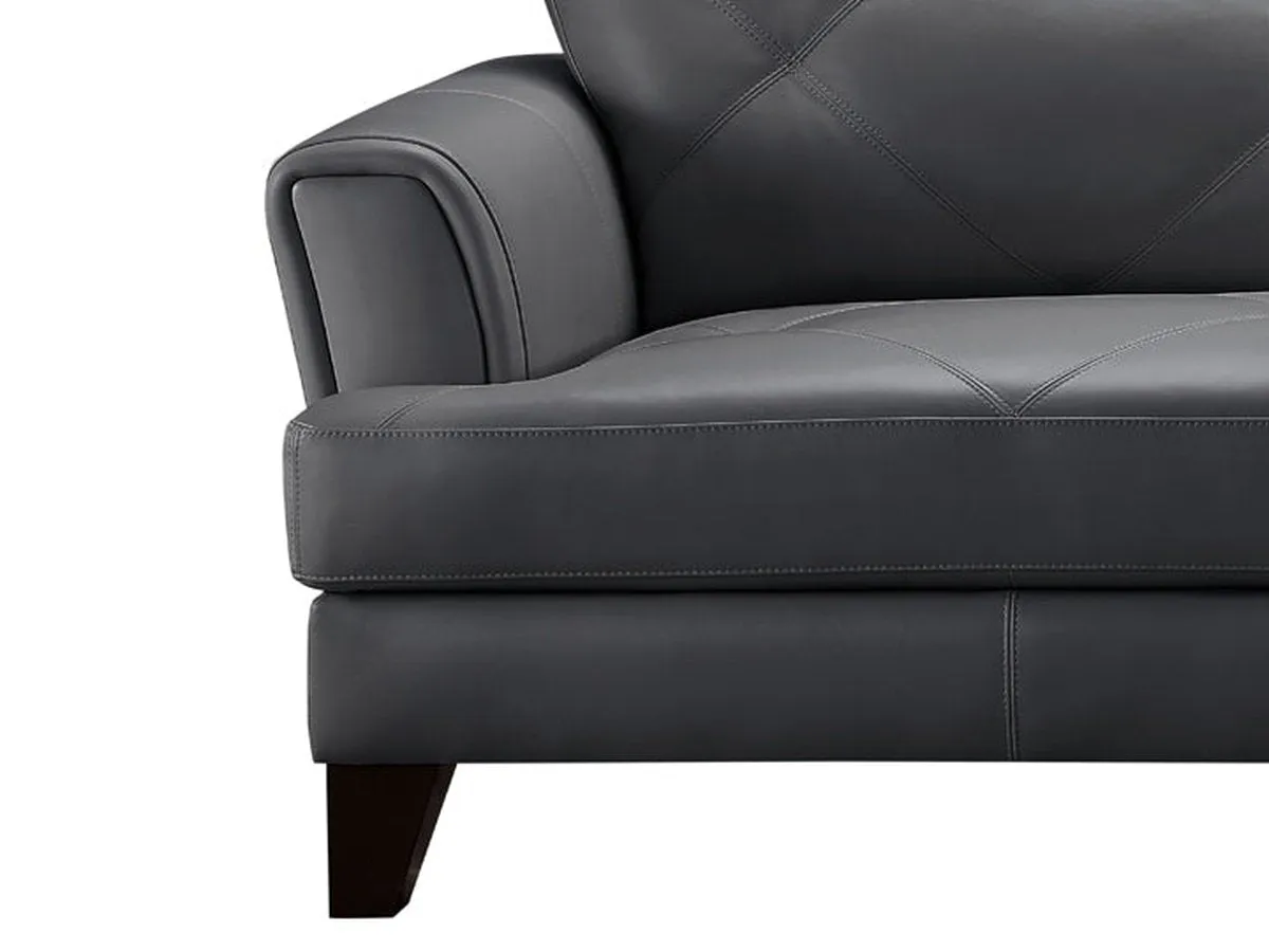 Swinton Leather Loveseat